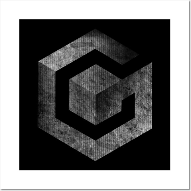 GAMING Gamecube B & W Logo Wall Art by Carly Carter